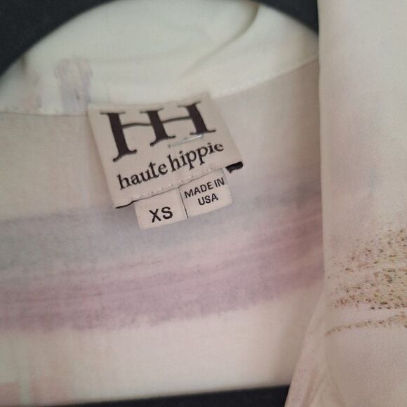 Haute Hippie‎  Long Sleeve silk  Dress tunic  size XS - Picture 2 of 9